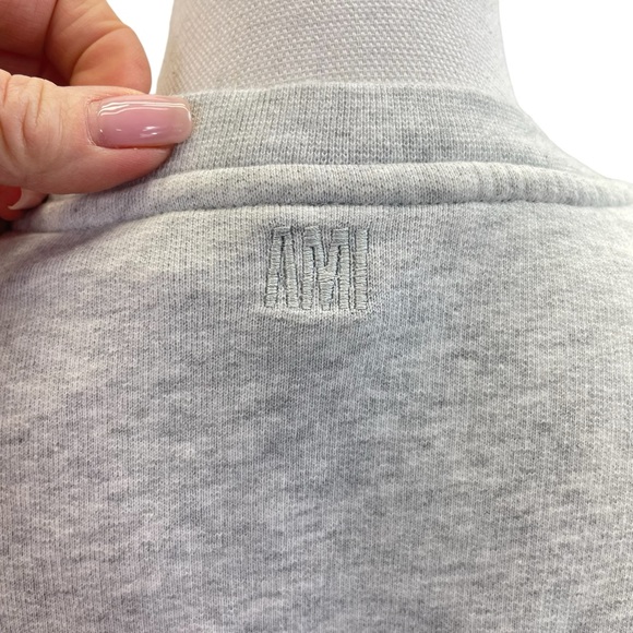 AMI From Paris With Love Sweatshirt Medium Gray - Picture 9 of 13